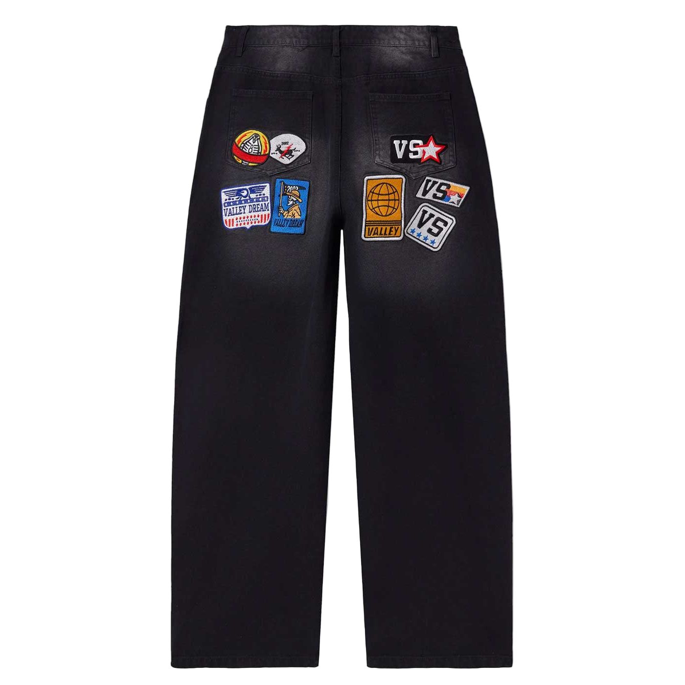 Vale Forever 1980s Painter Denim Pants Black - Sz 30