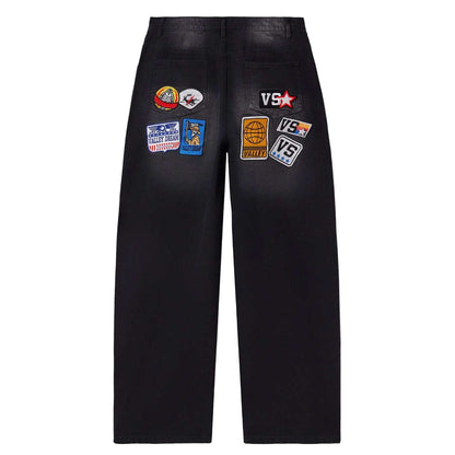 Vale Forever 1980s Painter Denim Pants Black - Sz 30