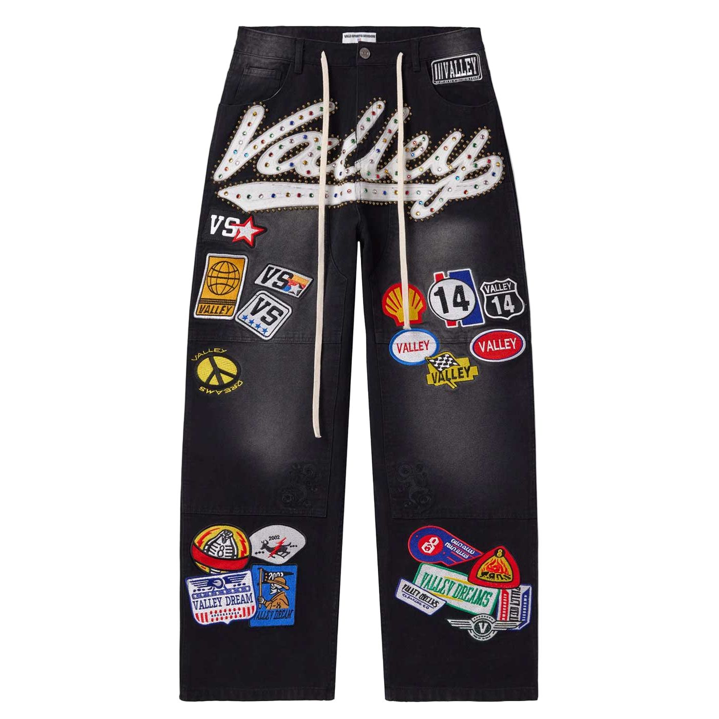 Vale Forever 1980s Painter Denim Pants Black - Sz 30