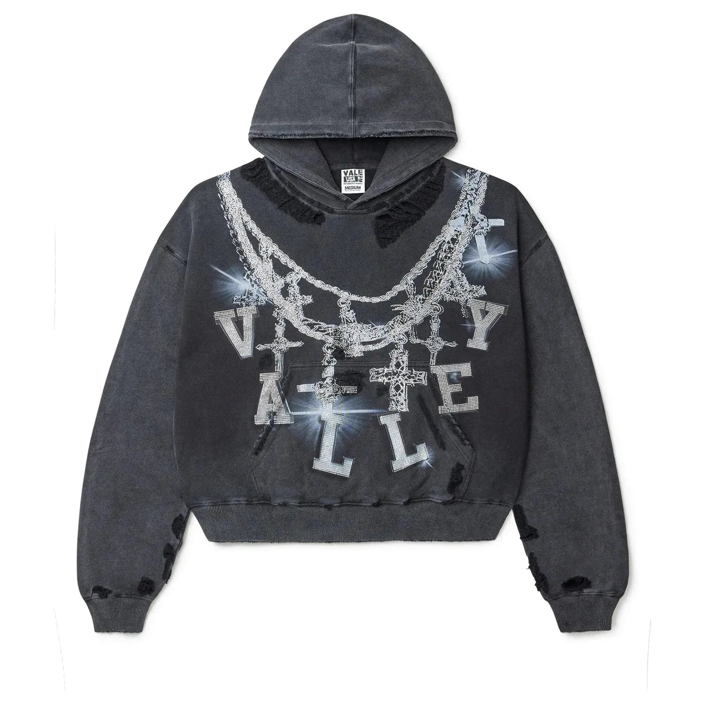 Vale Forever Bling Hoodie - Sz M