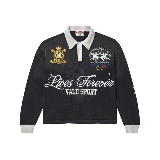 Vale Forever Vale Forever Panda Polo Black - Sz M