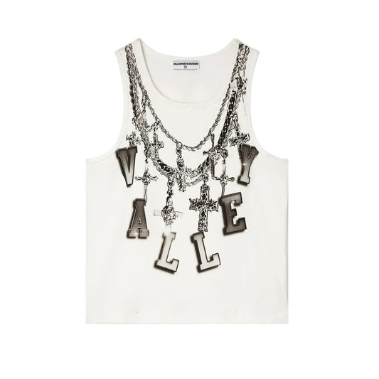 Vale Forever Chain Tank Top White