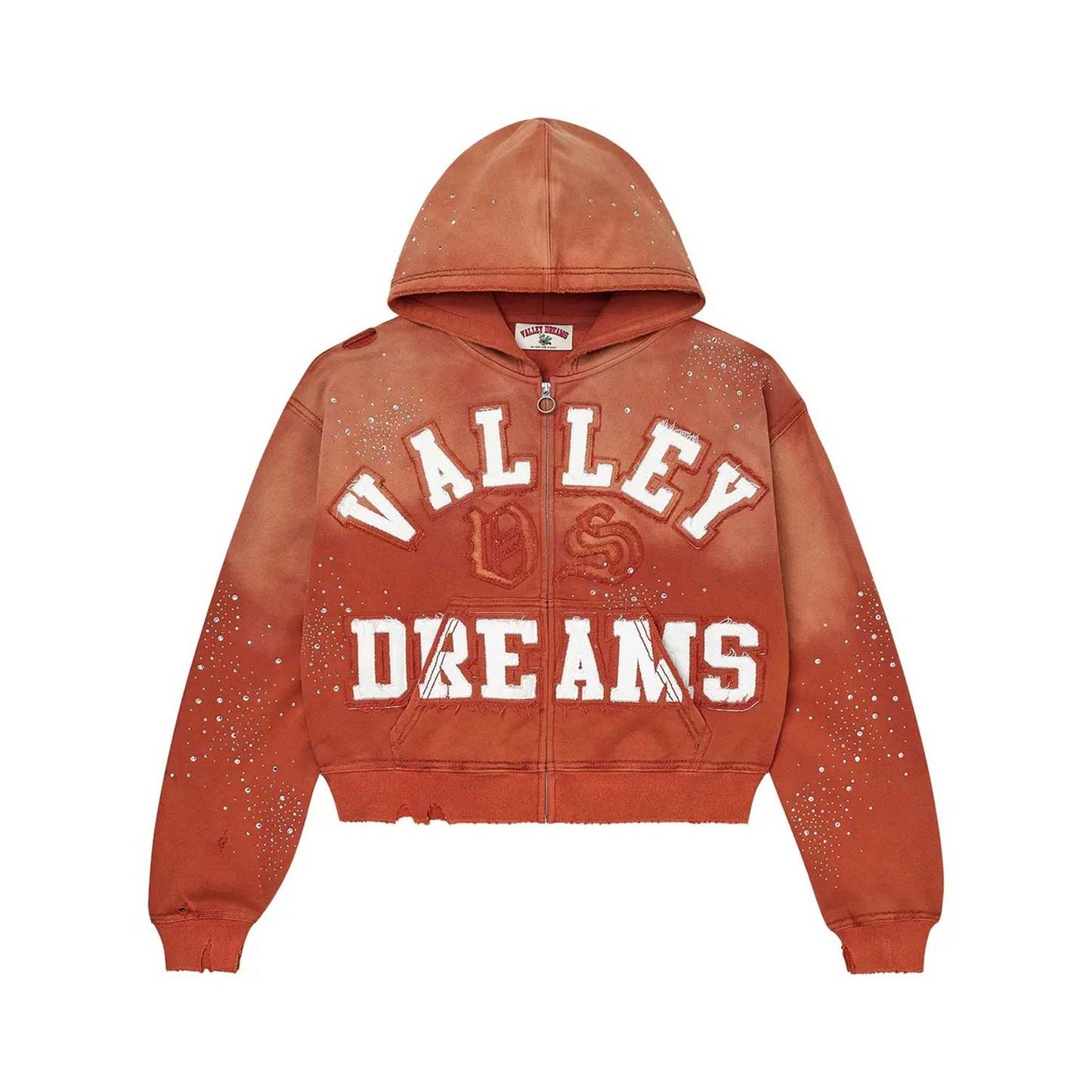 Vale Forever Classico Zip Up Hoodie Orange