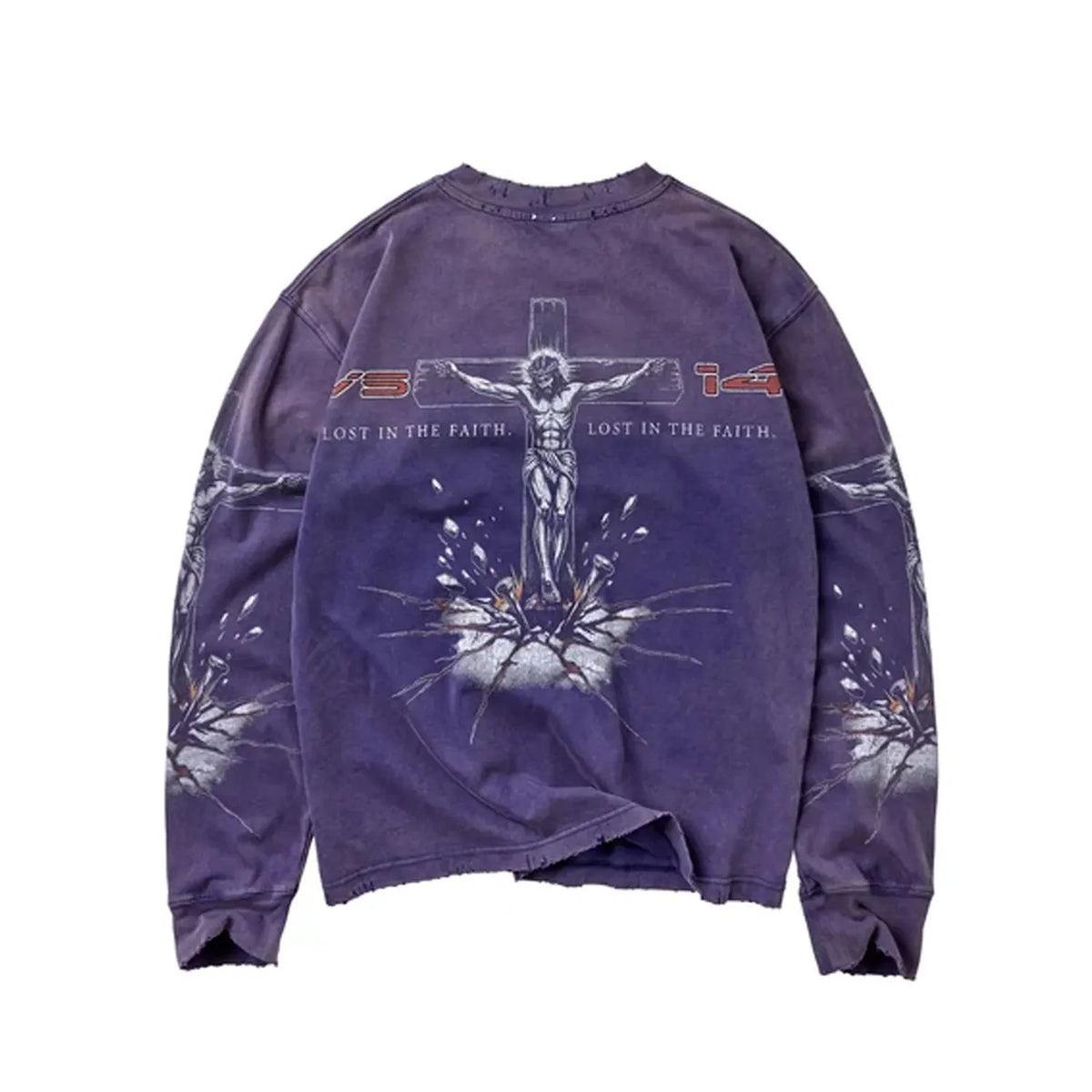Vale Forever Concrete Cross L/S Tee Purple
