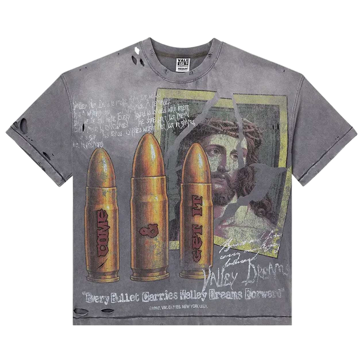 Vale Forever Vale Forever Faith Thrashed Tee Grey