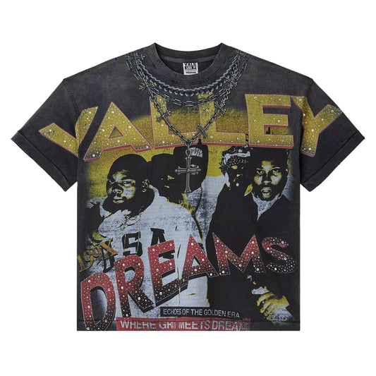 Vale Forever Golden Chambers Bling Tee Black - Sz S