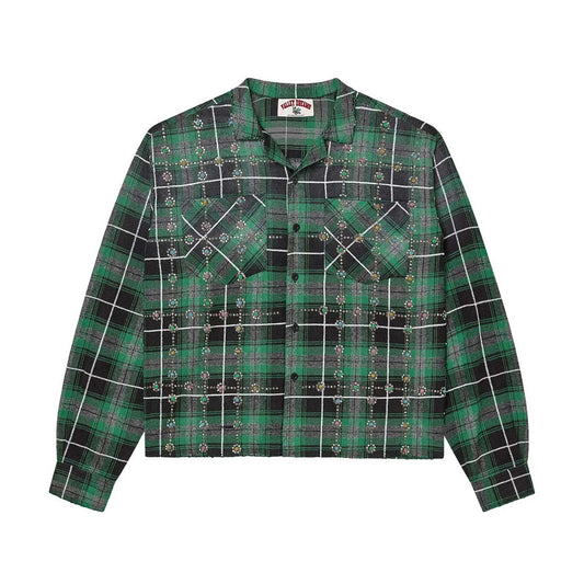 Vale Forever Vale Forever Grinch Gems Flannel Green - Sz XL