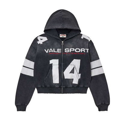 Vale Forever Vale Forever Jerzee Zip Up Hoodie Black