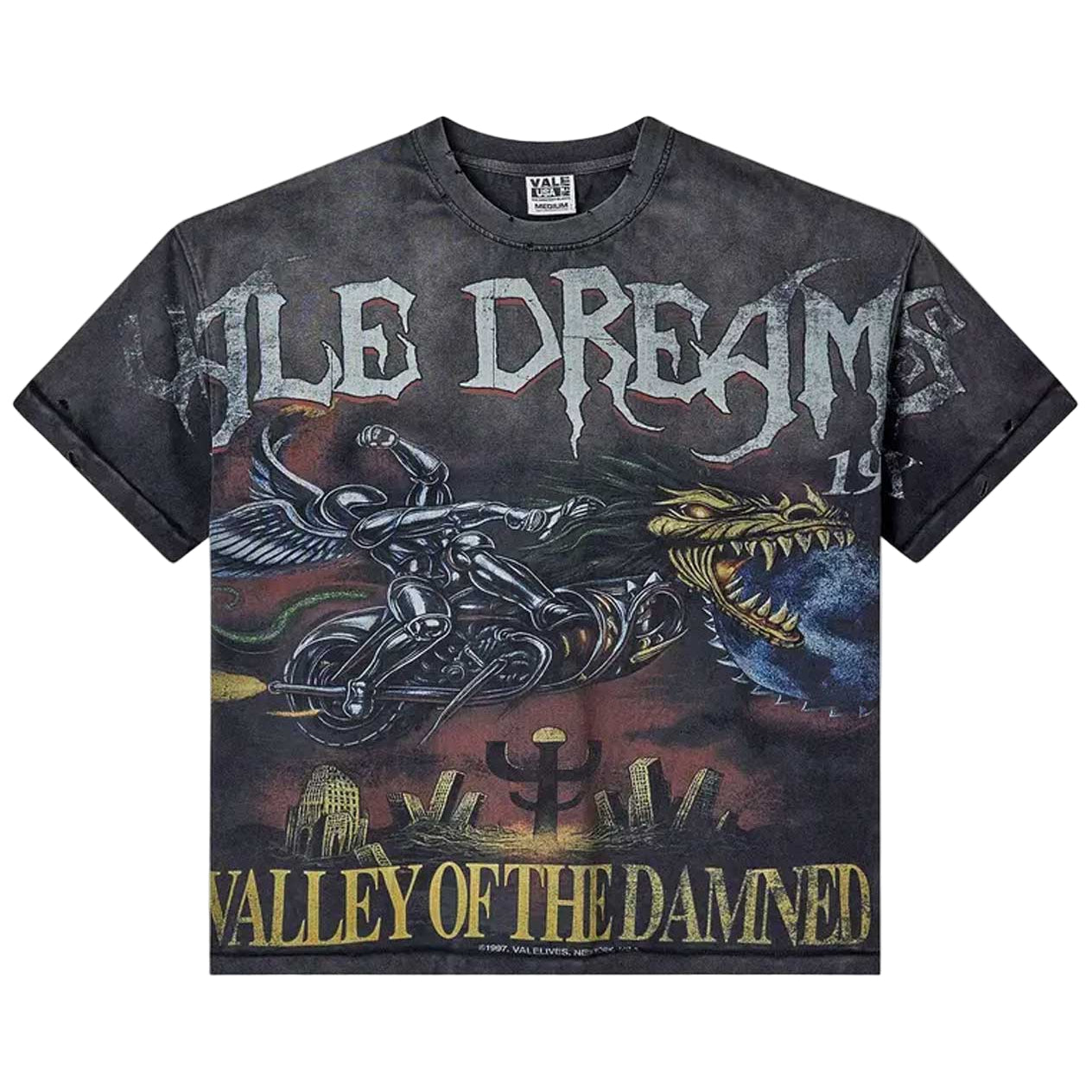 Vale Forever Vale Forever Ride the Dragon Tee Black