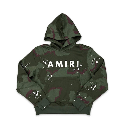 AMIRI Logo Camo Hoodie - L