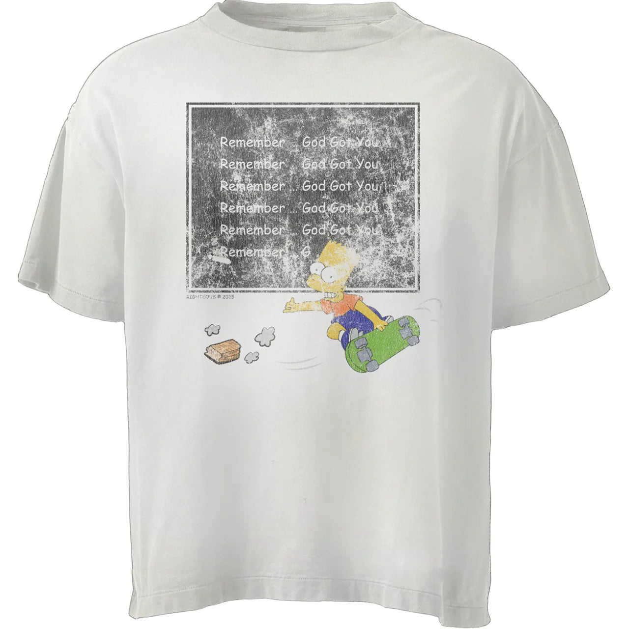 We Are Righteous Bart Tee - Cream