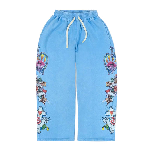 We Are Righteous Risen King Sweatpants - Blue