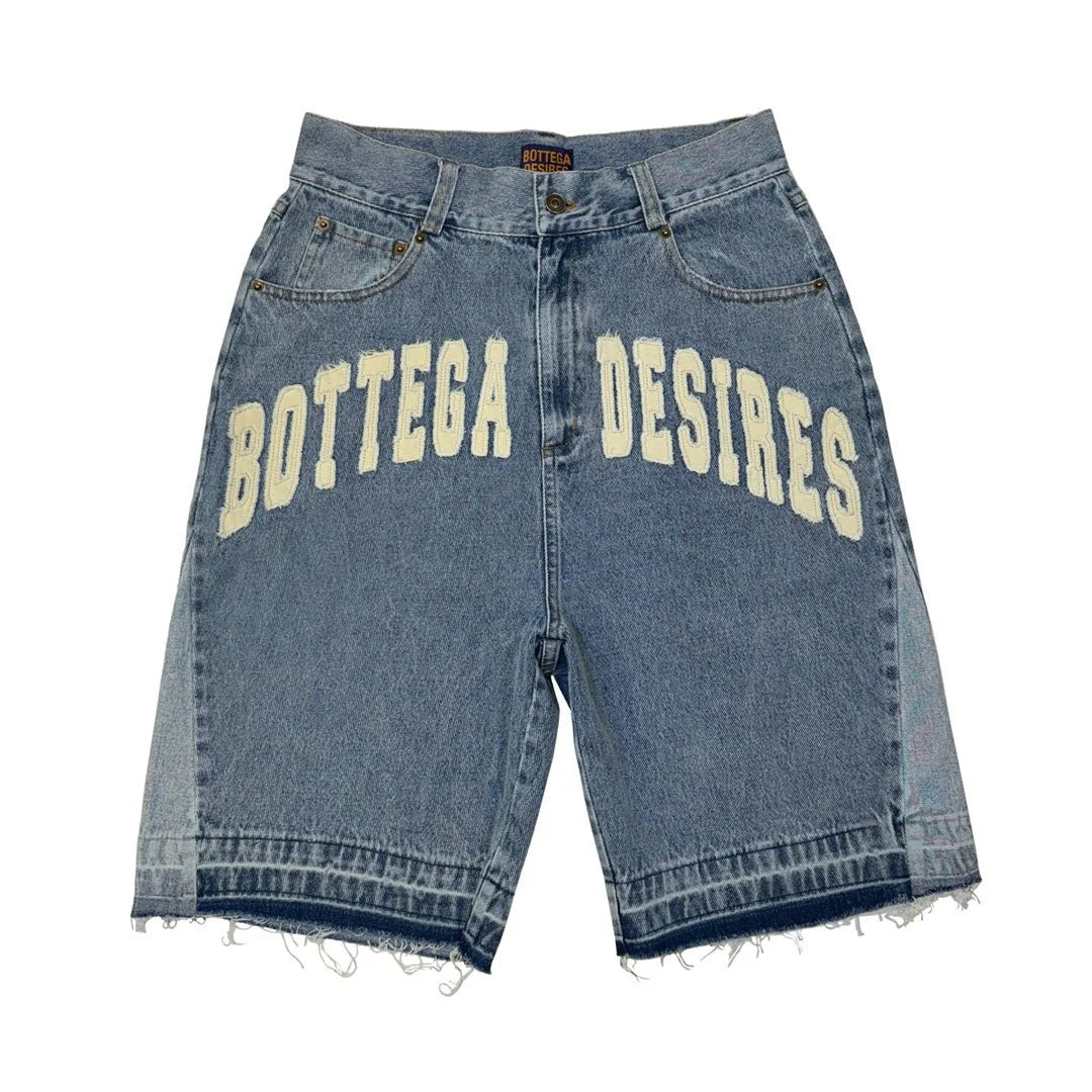 Bottega Desires Denim Shorts- Blue