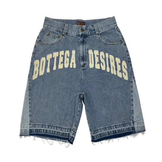 Bottega Desires Denim Shorts- Blue