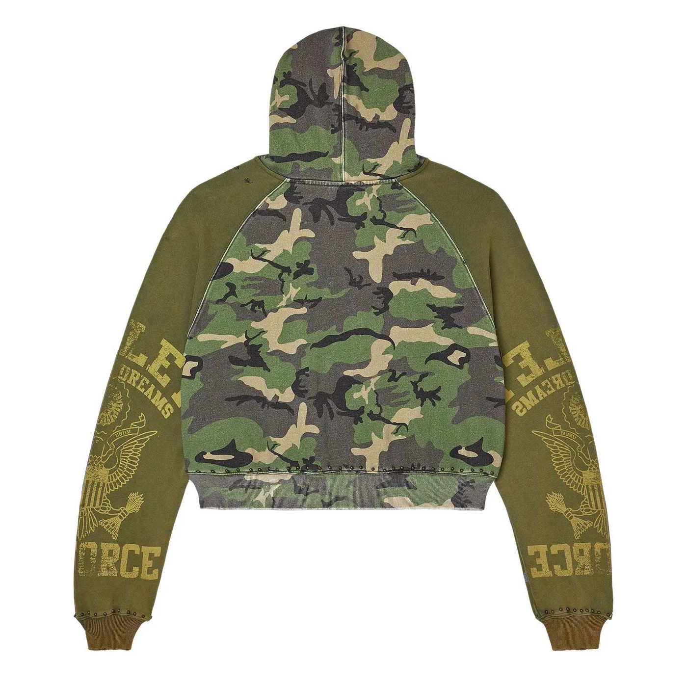 Vale Forever Camo Terrain Zip Up Hoodie Green