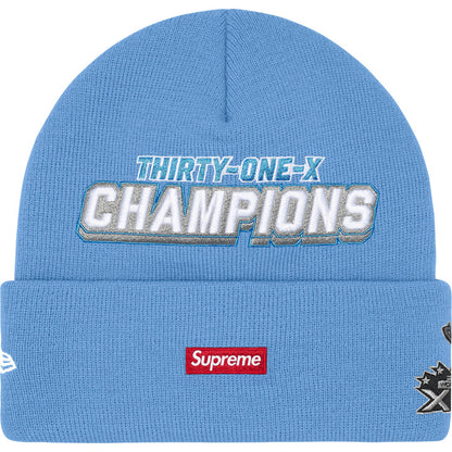 Supreme New Era Football Beanie - Light Blue