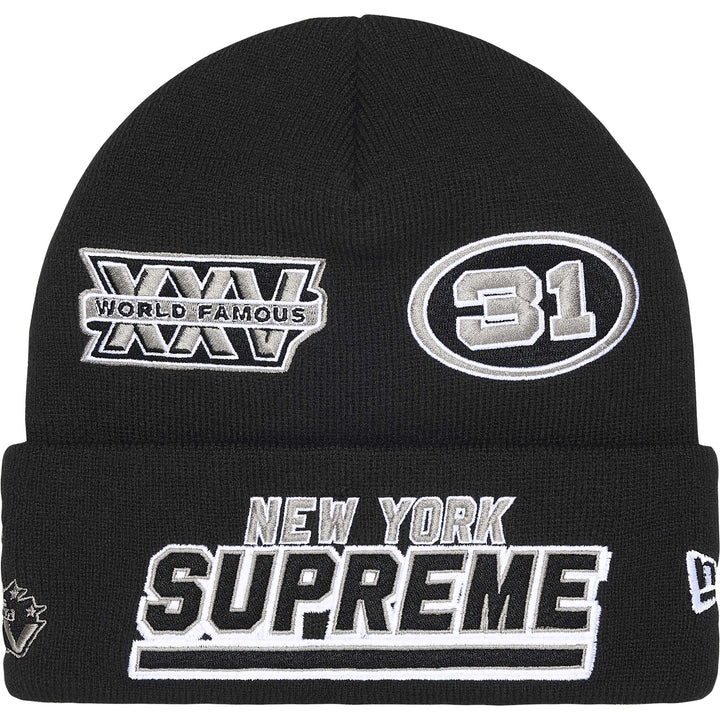Supreme New Era Football Beanie - Black