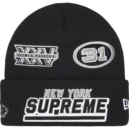 Supreme New Era Football Beanie - Black