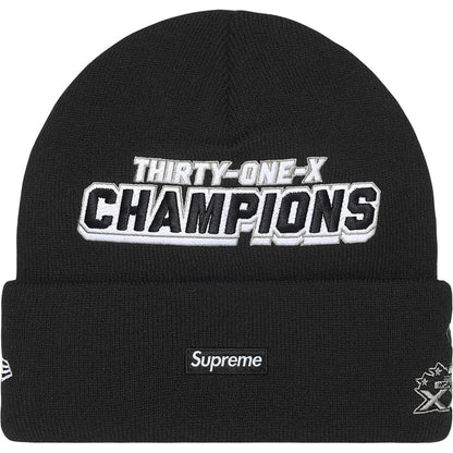 Supreme New Era Football Beanie - Black