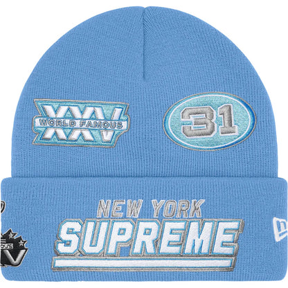 Supreme New Era Football Beanie - Light Blue
