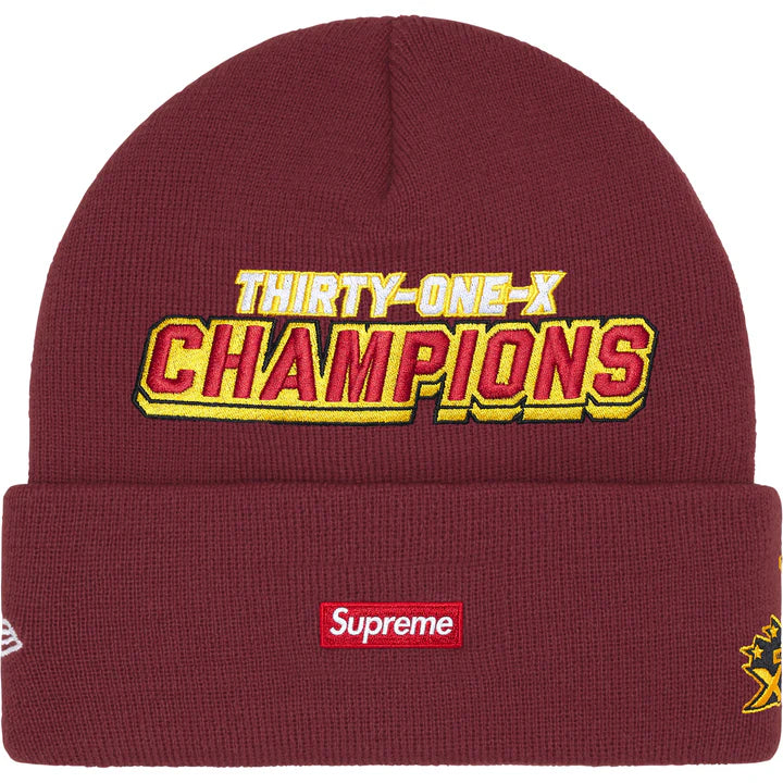 Supreme New Era Football Beanie - Plum