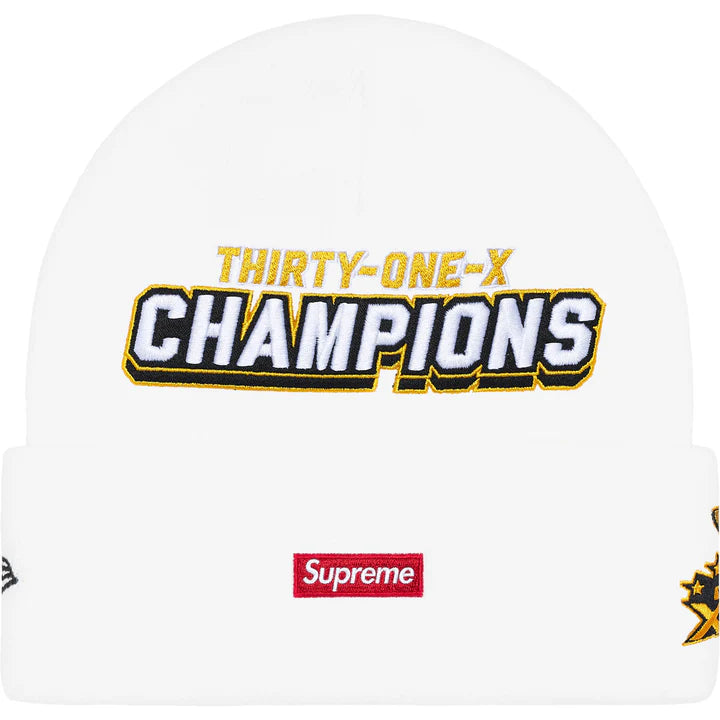 Supreme New Era Football Beanie - White