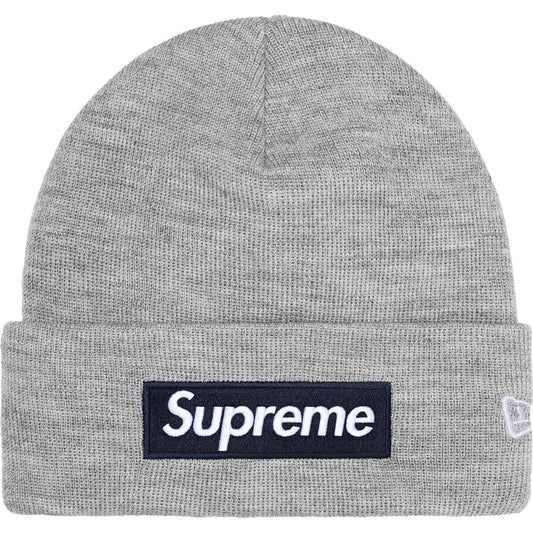 Supreme Box Logo Beanie FW25 - Heather Grey