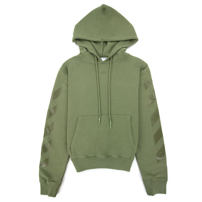 Off-white Rubber Arrow Hoodie Green