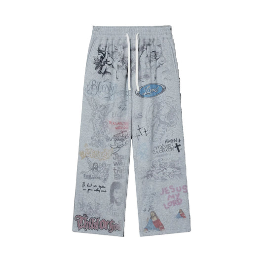 We Are Righteous Lord Risen Sweatpants Grey