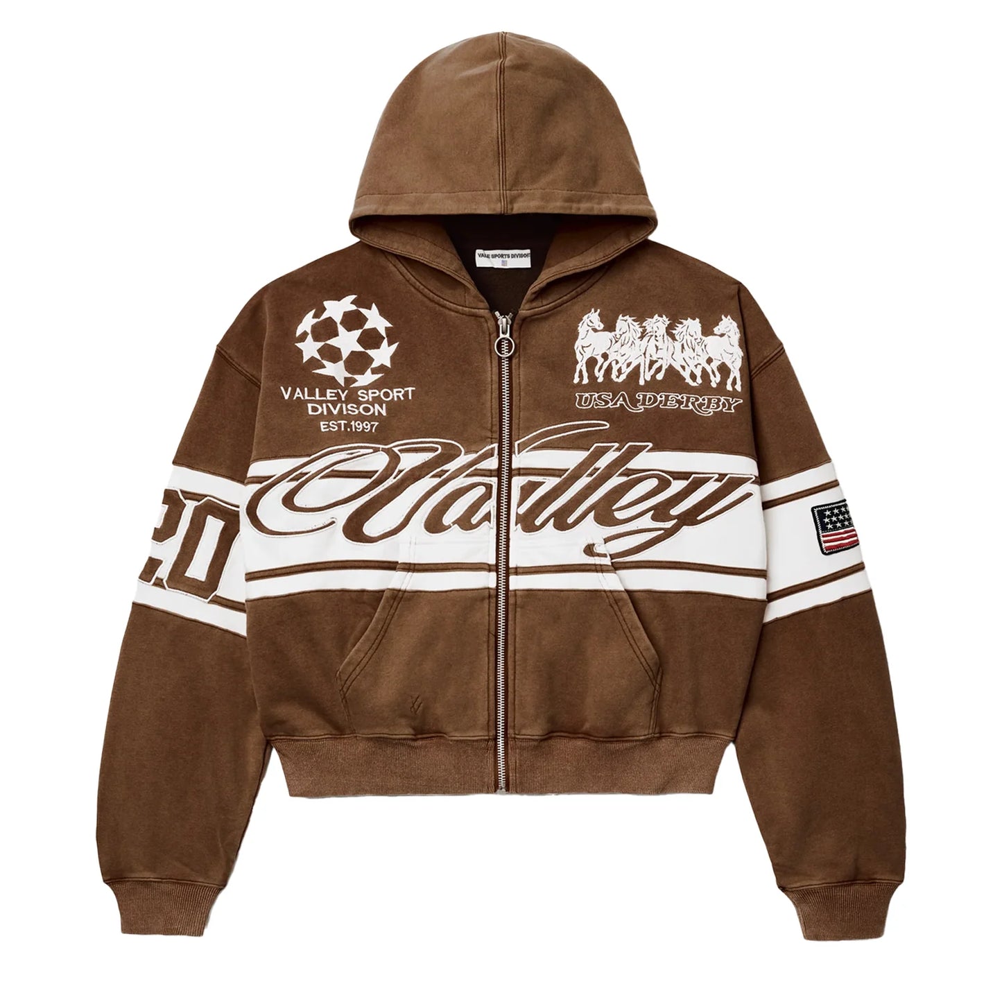Vale Forever Cursive Zip Up - Sz L