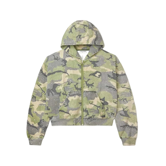 Vale Crystal Camo Zip-Up