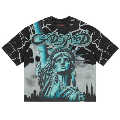 Godspeed Voltage Tee - Wolf Grey