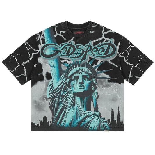 Godspeed Voltage Tee - Wolf Grey